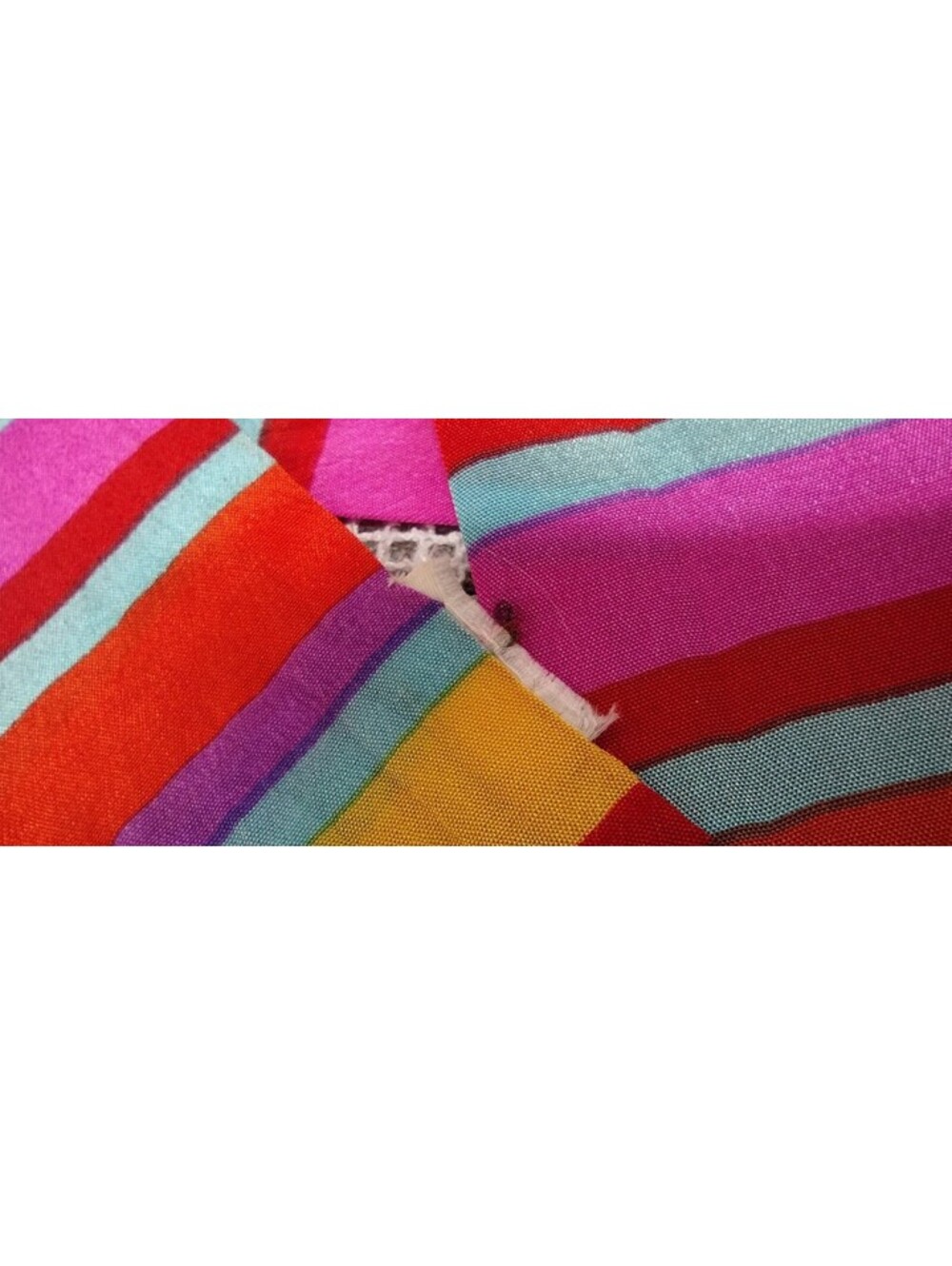 Vintage Liz Claiborne Multicolor Silk Scarf Rainbow Rare Size Long Skinny Slim - Picture 6 of 11